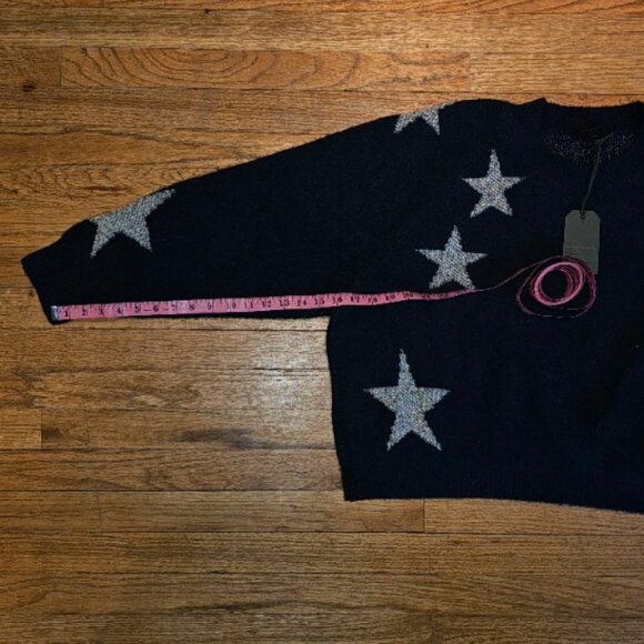 NWT ALLSAINTS Star Jumper Navy / White Size L - Picture 2 of 10